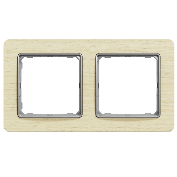 Рамка двомісна Schneider Electric Sedna Elements універсальна дерево світле SDD380802