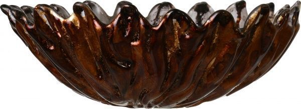 Фруктовница коричневая стеклянная Royal 32 см Antonio Tammaro