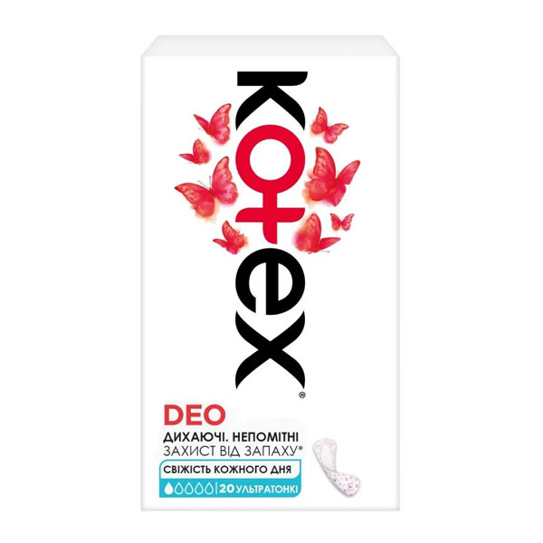 Прокладки ежедневные Kotex Lux Super Slim Deo normal 20 шт.
