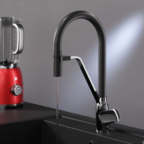 Смеситель для кухни AM.PM с каналом для питьевой воды и гибким изливом F8007802 Like