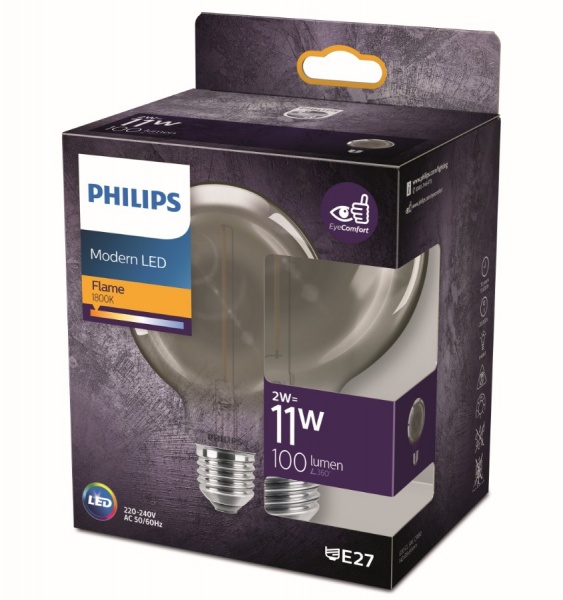 Лампа світлодіодна Philips G93 2 Вт E27 2000 К 220-240 В матова 929002380801 