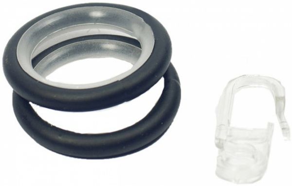 Кільце з гачком Gardinia Memphis набірний d16 мм чорний 