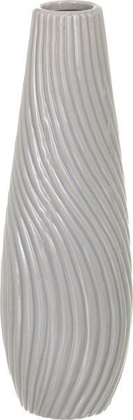 Ваза Вершина 10х31 см сіра