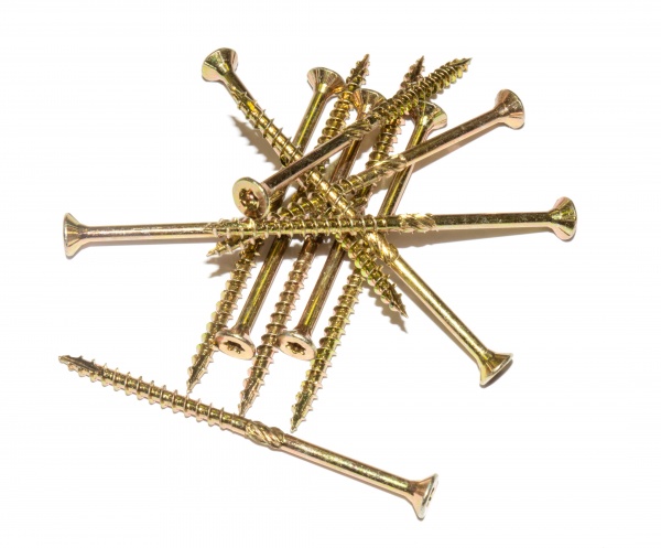 Шуруп конструкционный 4x70 мм желтый цинк