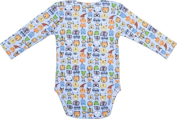 Боди Фламинго ясельный р.68 голубой 494-217 