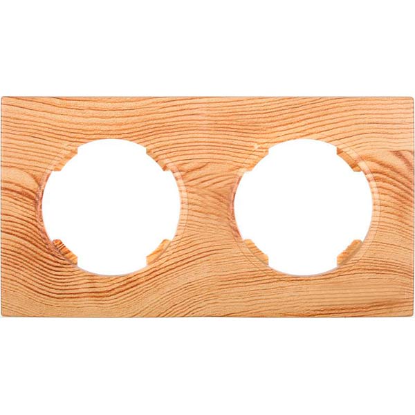 Рамка двомісна HausMark Bela горизонтальна вільха SNG-FRP.RD20G2-4/Alder