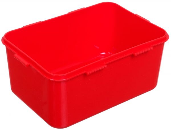 Контейнер Фієста 2.5 л прямокутний червоний Алеана