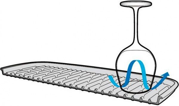 Коврик для сушки посуды Clean Kit 42х30 см белый Tescoma