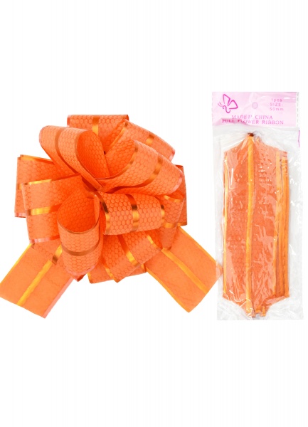 Бантики помаранчевий 18826 5 см 1,2 м апельсиновий 