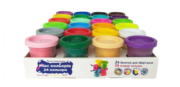 Тісто-пластилін DGT-ART 24 кольори TY4448