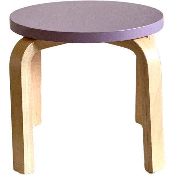Табурет дерев’яний 260х295х295 бук/фіолетовий