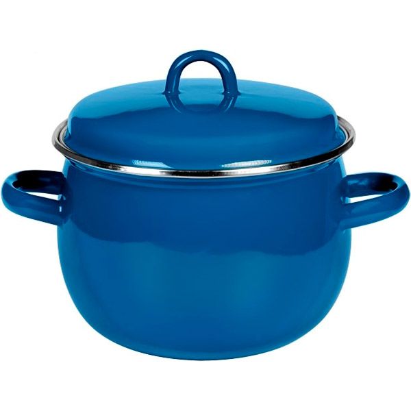 Кастрюля с крышкой эмалированная Аквамарин 2,5 л I19111/4 Idilia