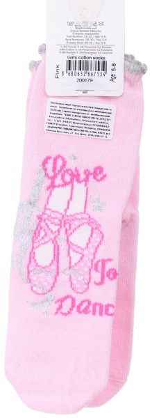 Носки для девочек ARTI 200179 р.5-6 розовый 