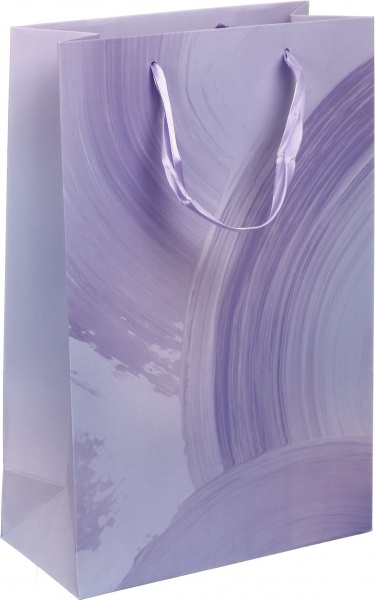 Пакет подарочный LL-1 D-1139 лавандовый мазки краски