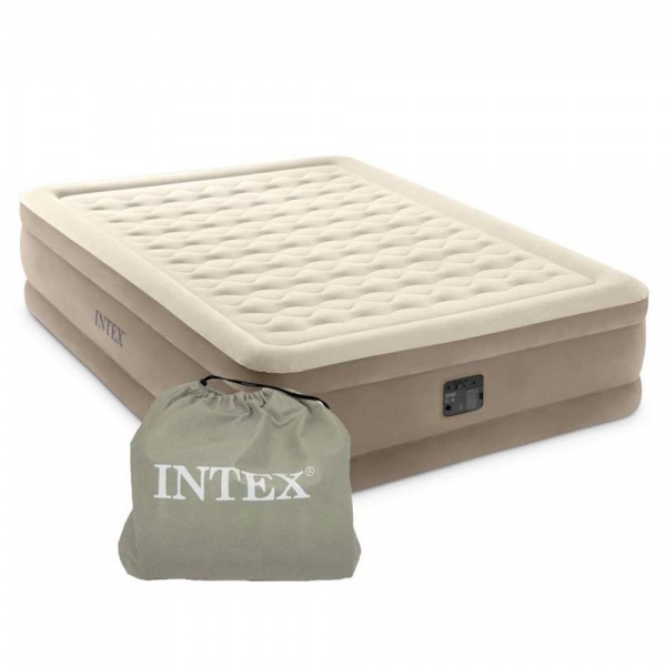 Ліжко надувне Intex 64428 203х152 см бежевий
