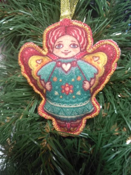 Подвеска фетровая Ангелок 8,5 см