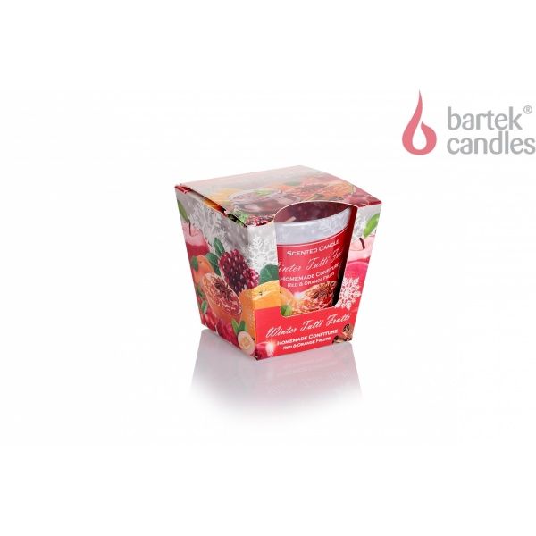 Свеча Зимняя тутти-фрутти (стекло 115 г) Bartek Candles