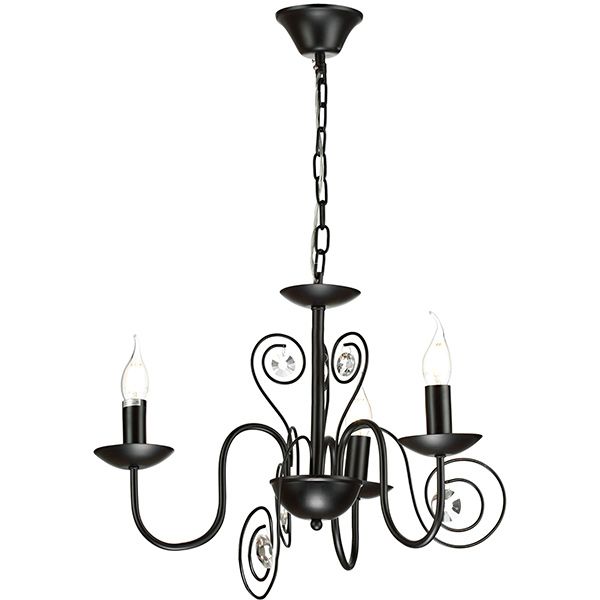 Люстра підвісна Victoria Lighting 3xE14 чорний Luce/SP3 