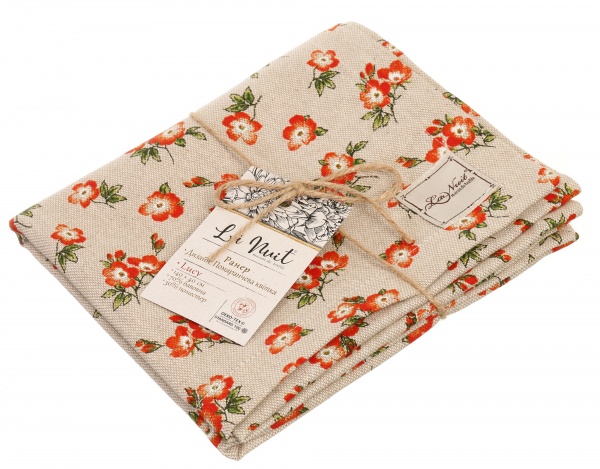 Раннер Lucy цветок 40x140 см бежевый с рисунком La Nuit 