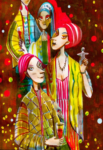 Репродукция Конотопские ведьмы 35x50 см Арт Фемелі 