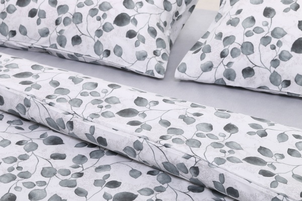 Комплект постельного белья Basic Весна премиум 2.0 зеленый Luna 