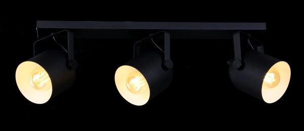 Спот TK Lighting 2611 Spectra 3x60 Вт E27 чорний із білим 