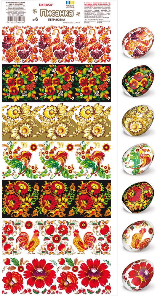 Термоетикетка великодня Украса