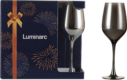 Набор бокалов для вина Селест Сияющий Графит 350 мл 6 шт P1566/1 Luminarc