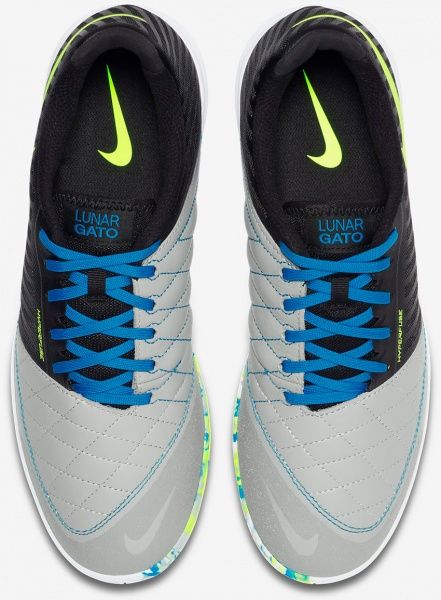 Бутсы Nike LUNARGATO II 580456-070 р. 10,5 черно-серый