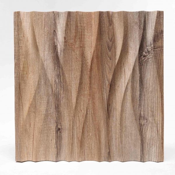 Плитка гипсовая 3D-панель Gipster Flow дуб монументальный 0,25 кв.м