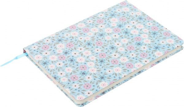 Блокнот Первые цветы 21x14,5 см голубой