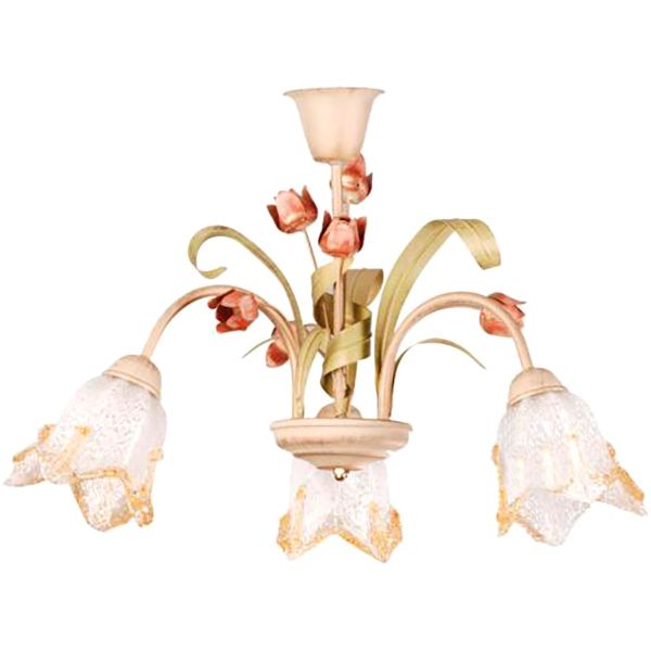 Люстра стельова Геотон НСБ 01-3х60-051 Рома-Н932 3xE14 кремовий 44898 