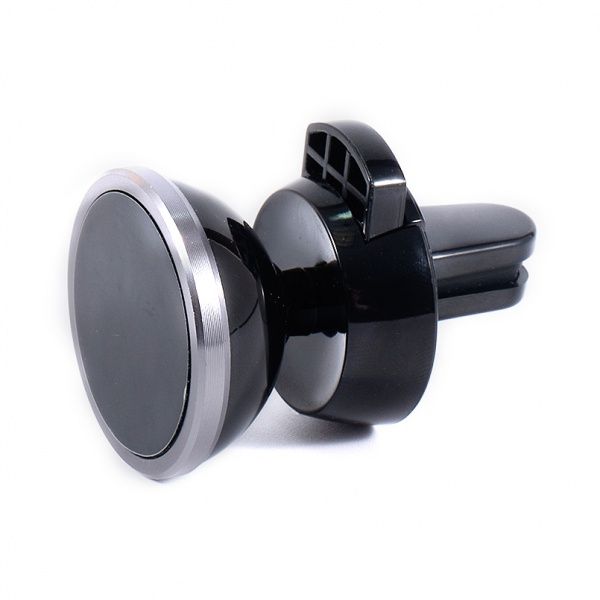 Тримач для телефона магнітний на дефлектор з пружинним зажимом Белавто DU22 чорний