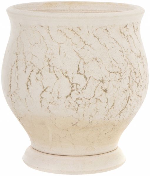 Горщик шамотний Рондо №1 197 круглий 25,1л кремовий 