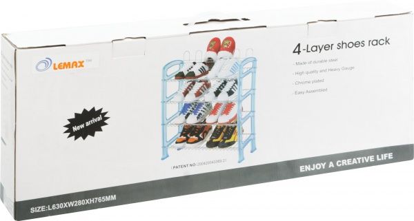 Подставка для обуви 290x630x710 мм синий 