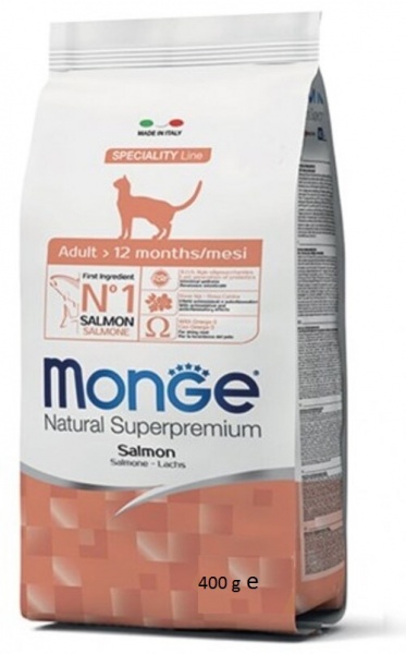 Корм Monge Cat Nat. Adult Salmone, 400 гр