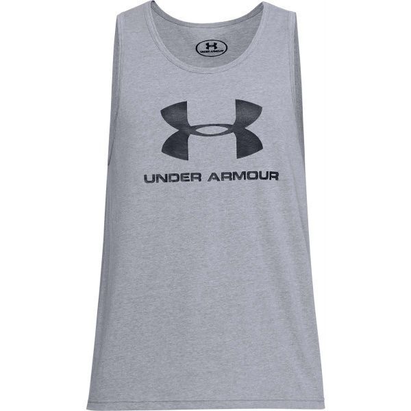 Майка Under Armour SPORTSTYLE LOGO TANK 1329589-036 M сірий