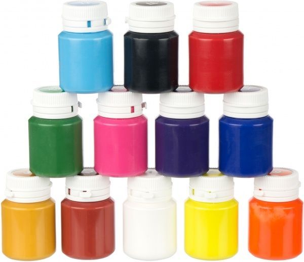 Набор красок акриловых 12 цветов 20 мл Rosa Start