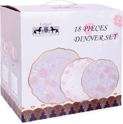 Набір тарілок Вілларі 18 предметів 935-016 Lefard