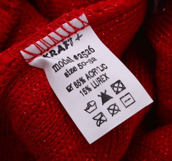 Шапочка детская для девочки Kraft+ 9580 р.50-52 красный 