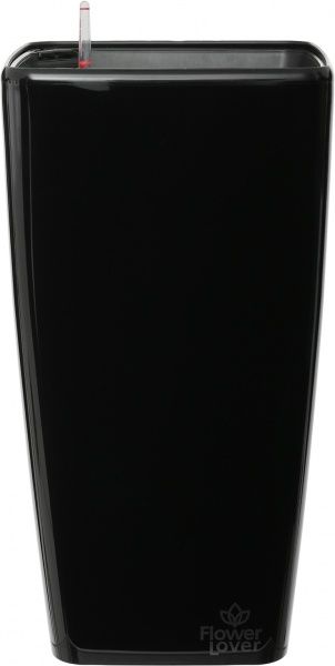 Горшок пластиковый Plastkon Flower Lover Quadrato черный квадратный 19,8л черный 