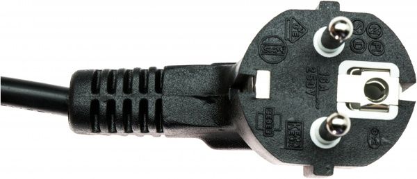 Кабель EMT IEC C13 – Schuko 1.8 м чорний (4-0051)  