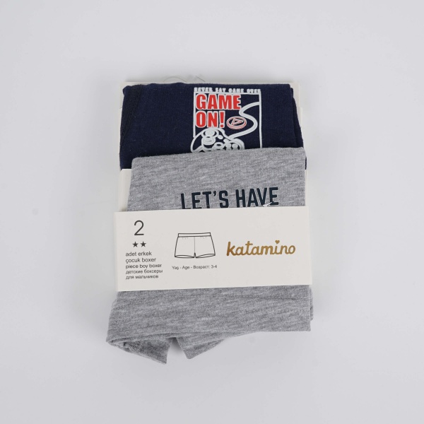 Набір трусів для хлопчика KATAMINO K128170 2 шт. р.106 темно-синій/сірий 