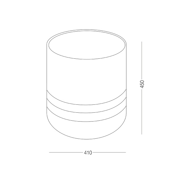 Корзина для хранения MVM TH-16 GRAY/WHITE 450x410x410 мм