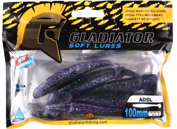 Силикон Gladiator 1025 100 мм 6 шт. ADEL - 4 #1