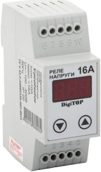 Реле напруги  DigiTOP 16 А Vp-16A