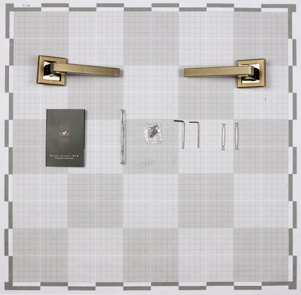 Ручка на розетке  MVM Z-1290 полированная бронза