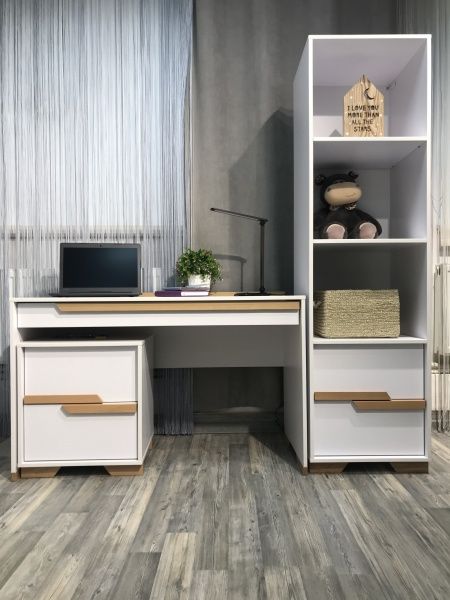 Стіл Veres Сіетл біло-буковий 46.37.2.15