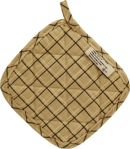 Прихватка Ажур 20x20 см коричневый Прованс 