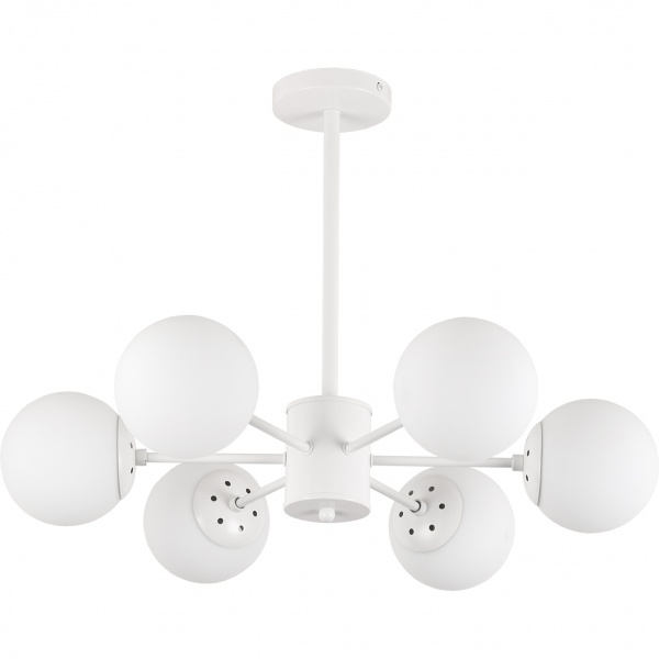 Светильник потолочный Hopfen 6x40 Вт E27 белый Balle 6 WH 